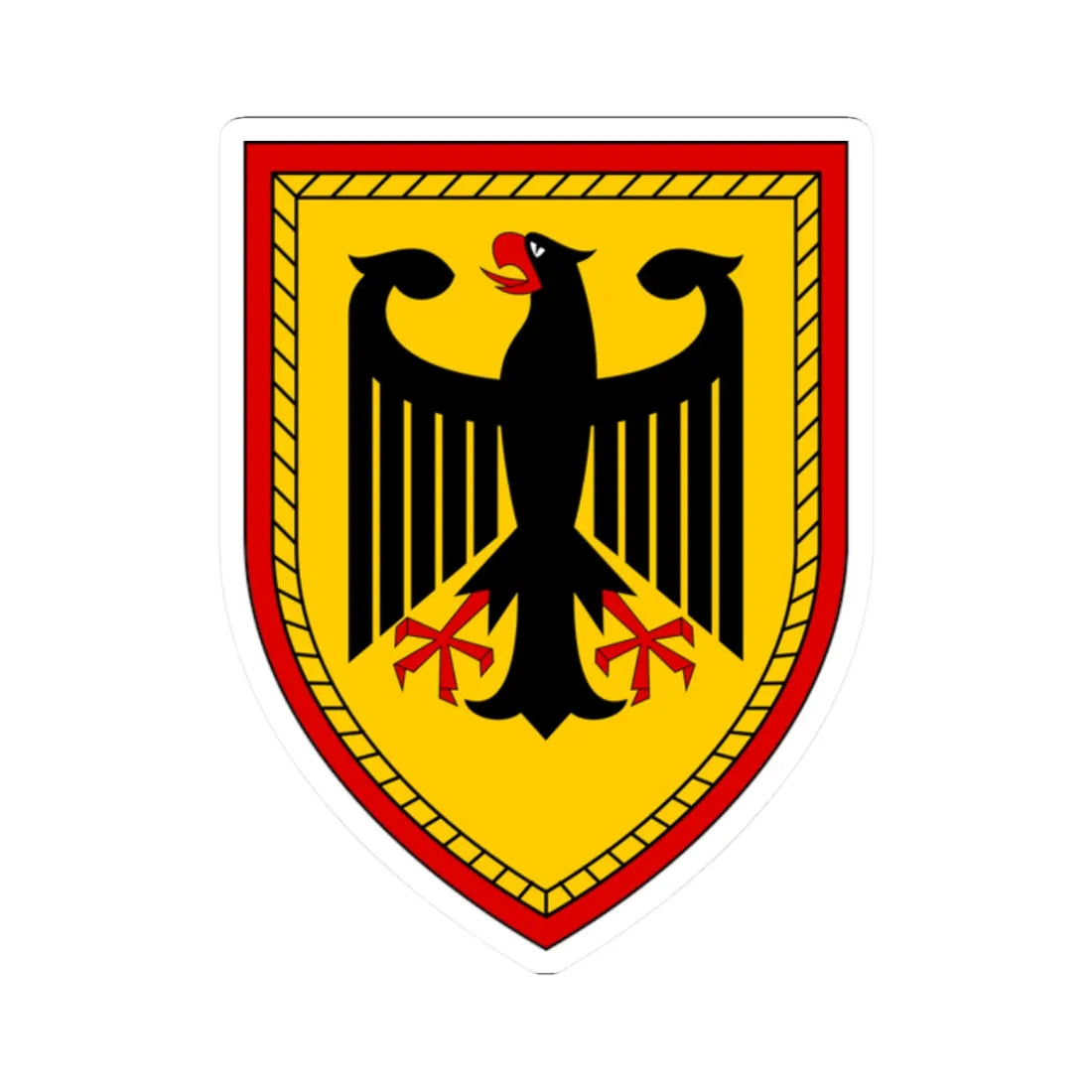 HFüKdo V1 (Germany) (Coat of Arms) STICKER Vinyl Kiss-Cut Decal 2 Inch White - The Sticker Space