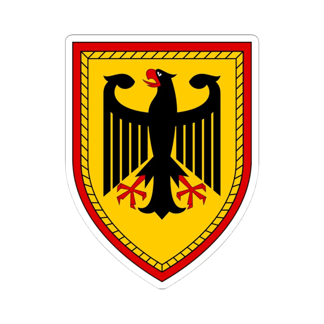 HFüKdo V1 (Germany) (Coat of Arms) STICKER Vinyl Kiss-Cut Decal 4 Inch White - The Sticker Space