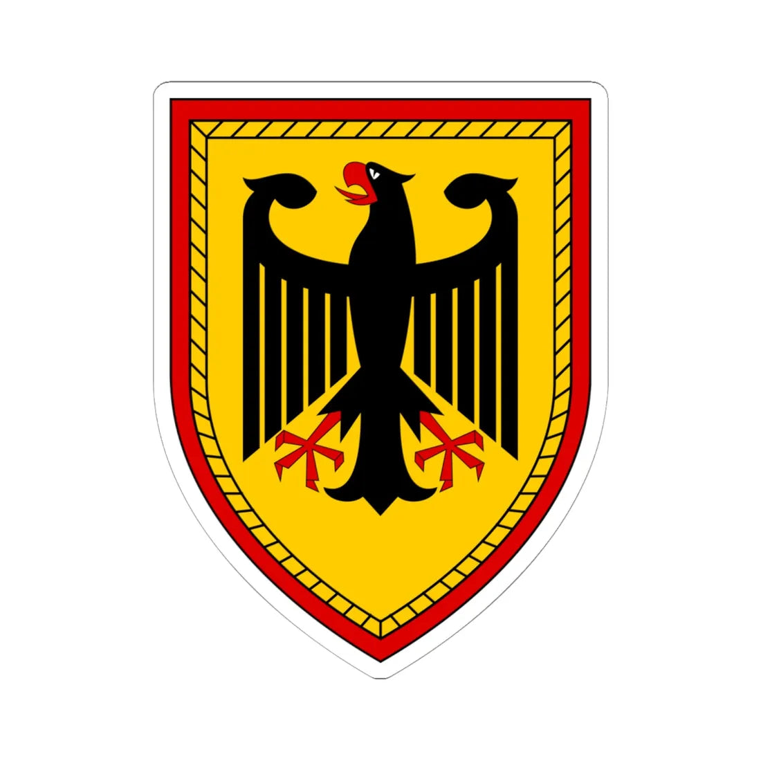 HFüKdo V1 (Germany) (Coat of Arms) STICKER Vinyl Kiss-Cut Decal 6 Inch White - The Sticker Space