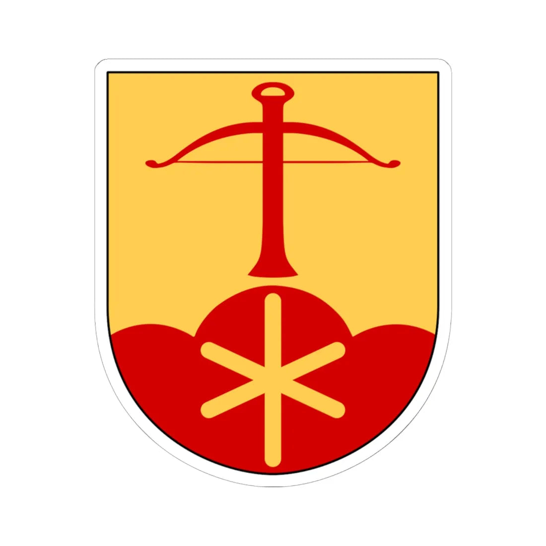 Högby församling vapen (Sweden) (Coat of Arms) STICKER Vinyl Kiss-Cut Decal - The Sticker Space