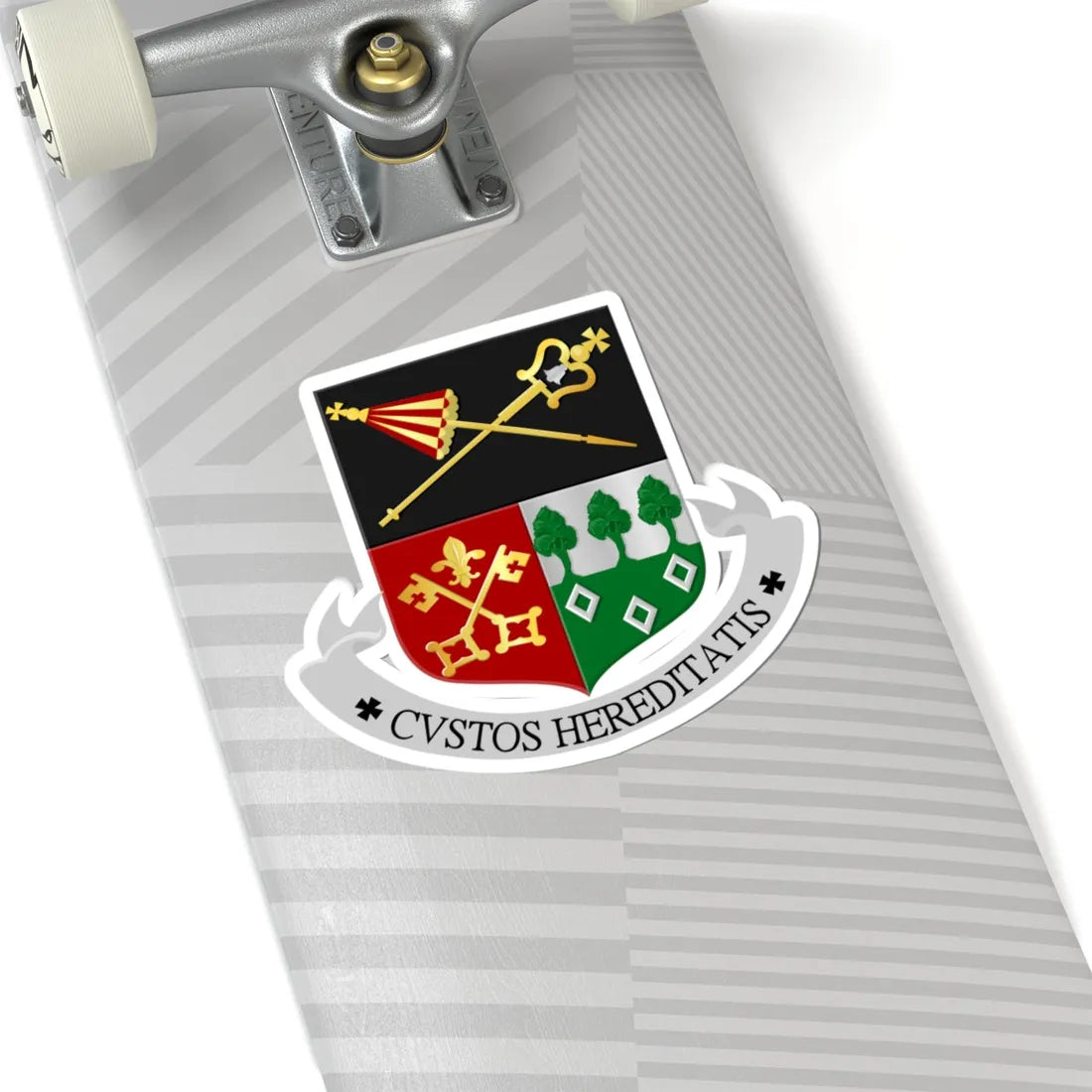 H.H. Agatha en Barbara Oudenbosch wapen (Netherlands) (Coat of Arms) STICKER Vinyl Kiss-Cut Decal - The Sticker Space