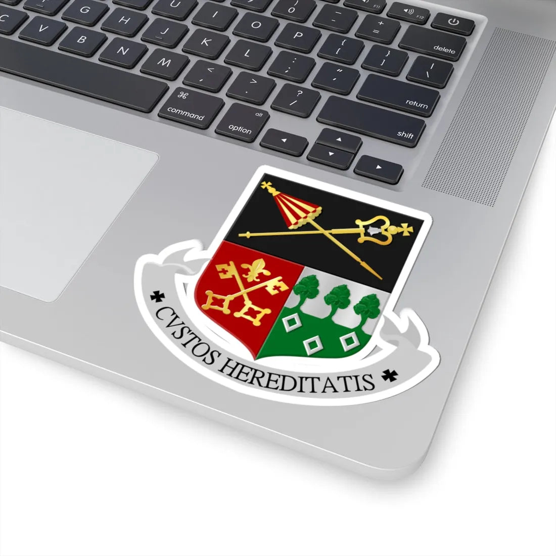 H.H. Agatha en Barbara Oudenbosch wapen (Netherlands) (Coat of Arms) STICKER Vinyl Kiss-Cut Decal - The Sticker Space