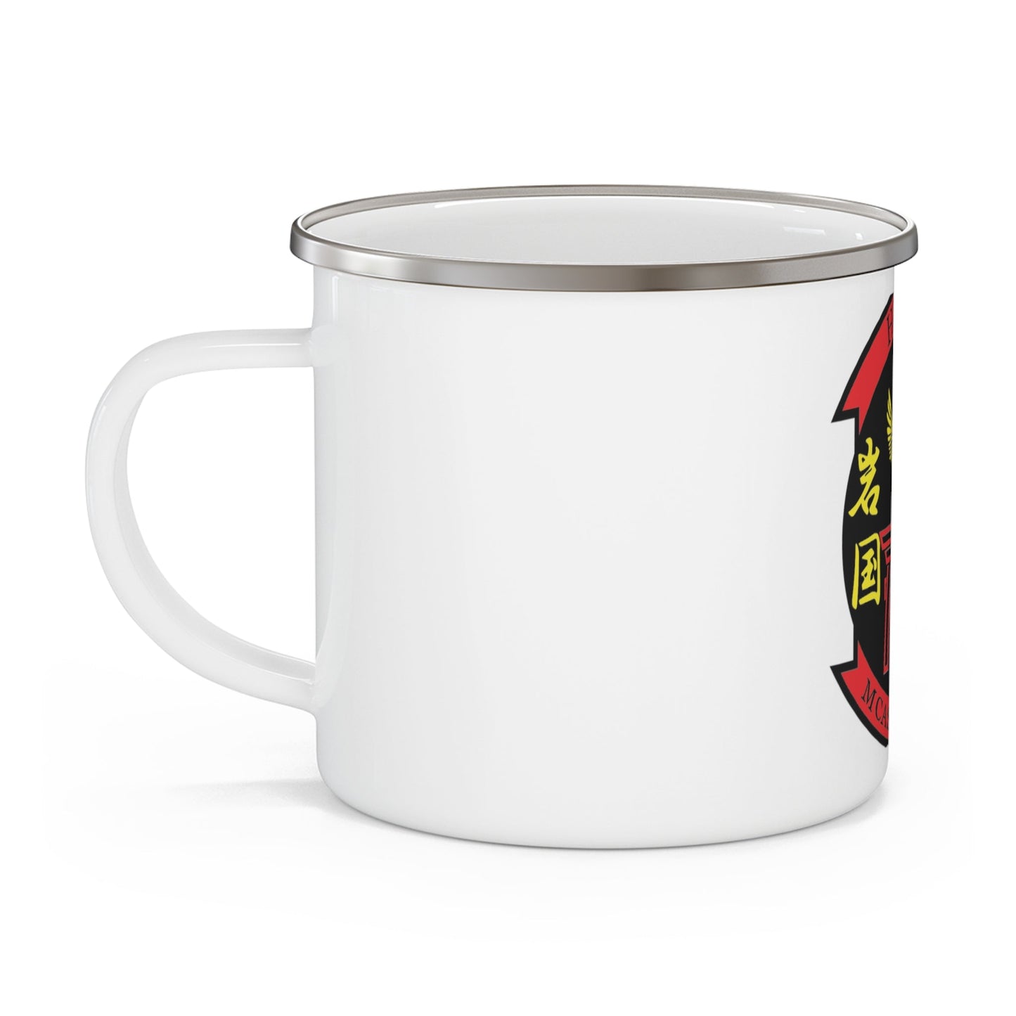 H&HS MCAS Iwakuni (USMC) Enamel Mug-12oz-The Sticker Space