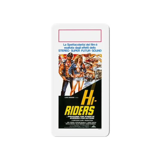 HI RIDERS (2) 1978 Movie Poster - Refrigerator Magnet 6 Inch - The Sticker Space