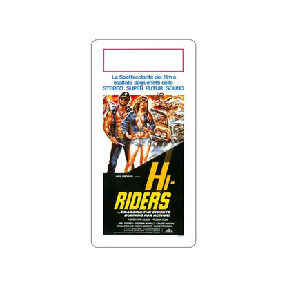 HI RIDERS (2) 1978 Movie Poster STICKER Vinyl Die-Cut Decal - The Sticker Space