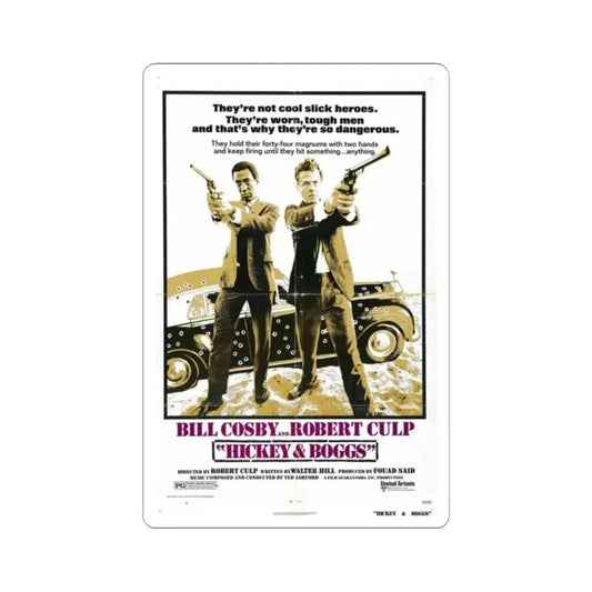 Hickey & Boggs 1972 Movie Poster - STICKER Vinyl Kiss-Cut Decal 2 Inch White - The Sticker Space