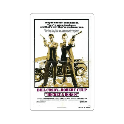Hickey & Boggs 1972 Movie Poster - STICKER Vinyl Kiss-Cut Decal 6 Inch White - The Sticker Space