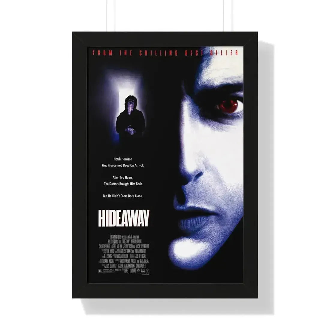 HIDEAWAY 1995 - Framed Movie Poster 16″ x 24″ Black - The Sticker Space