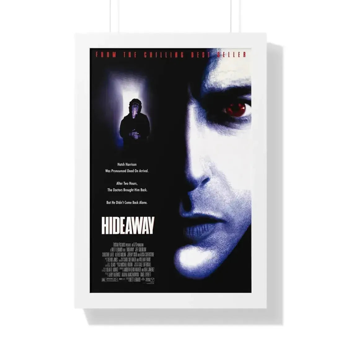 HIDEAWAY 1995 - Framed Movie Poster 16″ x 24″ White - The Sticker Space