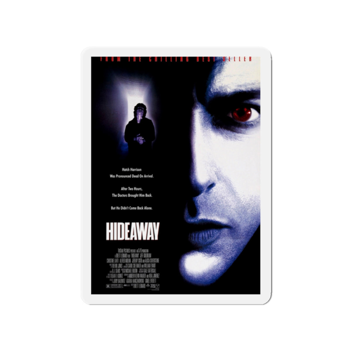 HIDEAWAY 1995 Movie Poster - Die-Cut Magnet-2" x 2"-The Sticker Space