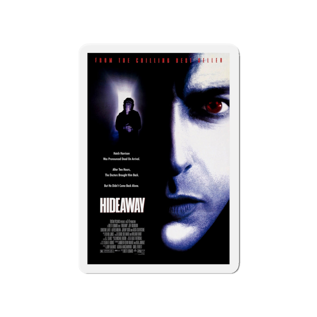 HIDEAWAY 1995 Movie Poster - Die-Cut Magnet-4" x 4"-The Sticker Space