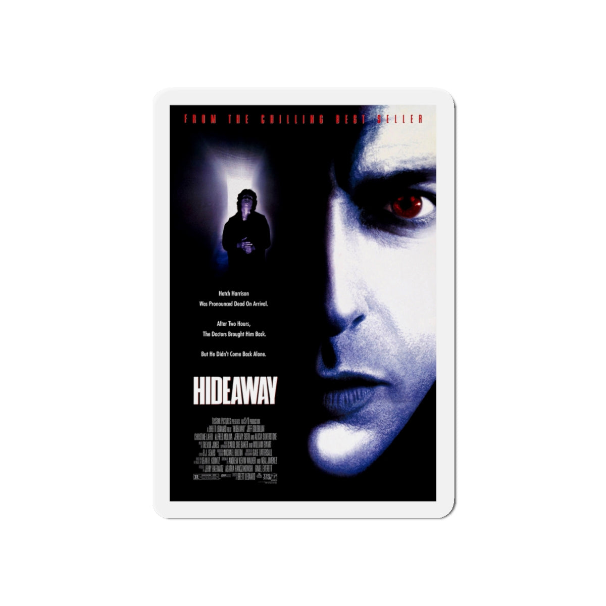 HIDEAWAY 1995 Movie Poster - Die-Cut Magnet-5" x 5"-The Sticker Space