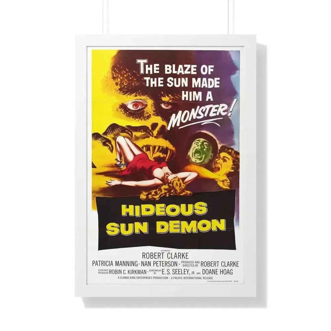 HIDEOUS SUN DEMON 1958 - Framed Movie Poster - The Sticker Space