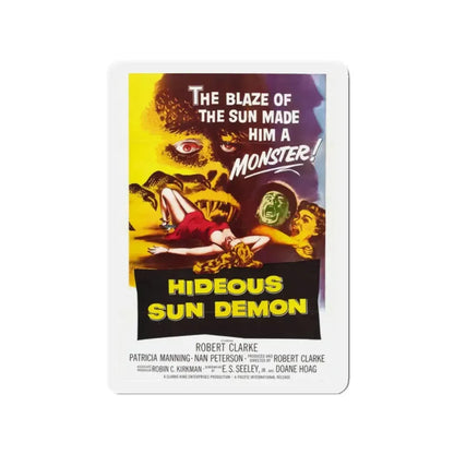 HIDEOUS SUN DEMON 1958 Movie Poster - Refrigerator Magnet 2 Inch - The Sticker Space