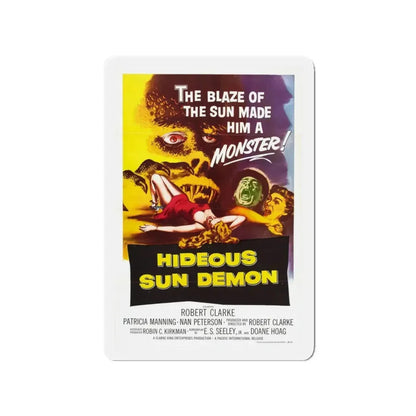 HIDEOUS SUN DEMON 1958 Movie Poster - Refrigerator Magnet 3 Inch - The Sticker Space