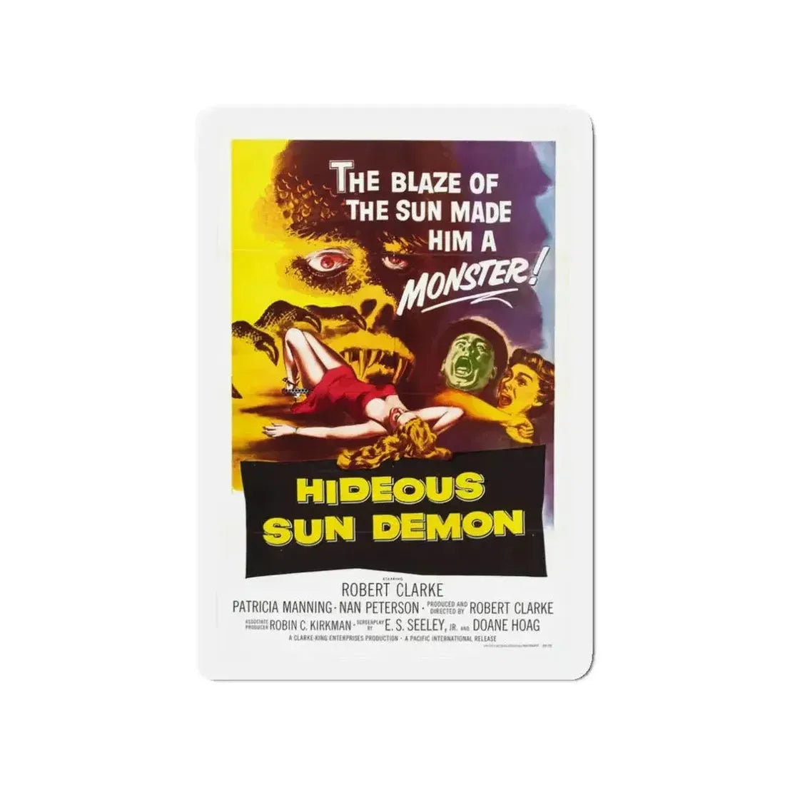 HIDEOUS SUN DEMON 1958 Movie Poster - Refrigerator Magnet - The Sticker Space