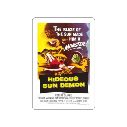 HIDEOUS SUN DEMON 1958 Movie Poster STICKER Vinyl Die-Cut Decal 3 Inch - The Sticker Space