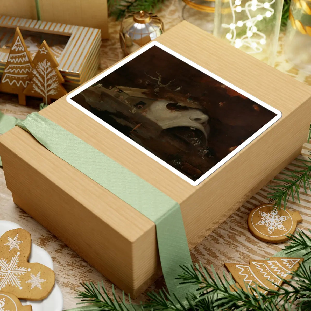 SKU:TSS-STICK-HRNBSC-6X6-2 Sizes:6" × 6" Types:White