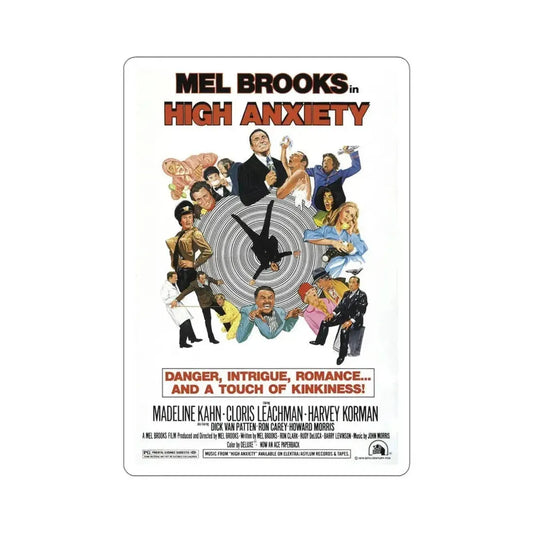 High Anxiety 1977 Movie Poster STICKER Vinyl Die-Cut Decal 6 Inch - The Sticker Space