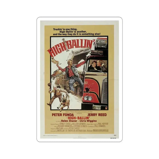 High Ballin' 1978 Movie Poster STICKER Vinyl Die-Cut Decal 6 Inch - The Sticker Space