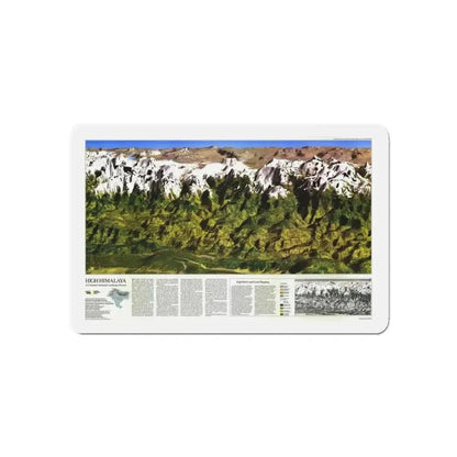 High Himalaya (1988) (Map) Refrigerator Magnet - The Sticker Space