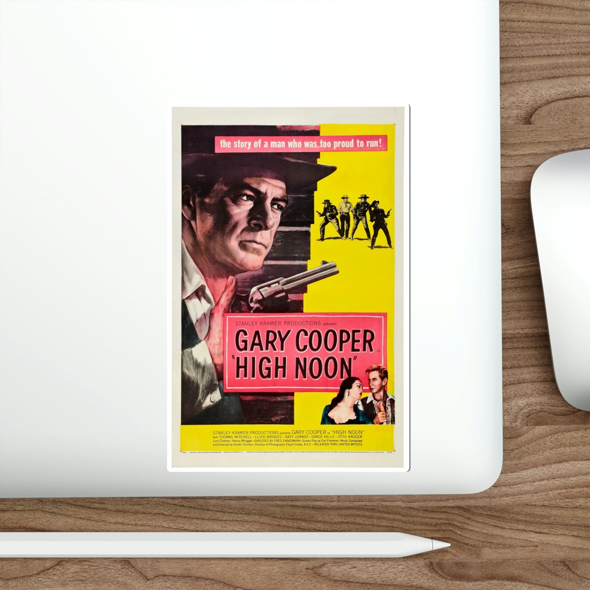 High Noon 1952 Movie Poster STICKER Vinyl Die-Cut Decal-The Sticker Space