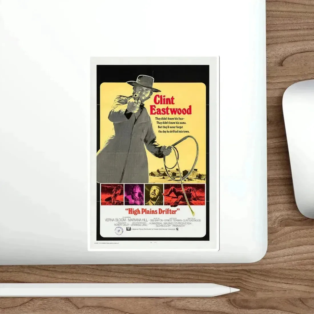 High Plains Drifter 1973 2 Movie Poster STICKER Vinyl Die-Cut Decal - The Sticker Space