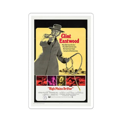 High Plains Drifter 1973 2 Movie Poster - STICKER Vinyl Kiss-Cut Decal 4 Inch White - The Sticker Space