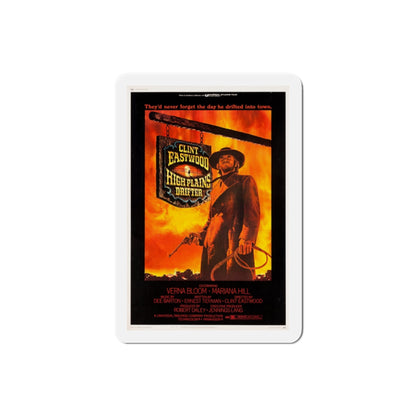 High Plains Drifter 1973 Movie Poster Die-Cut Magnet-2 Inch-The Sticker Space