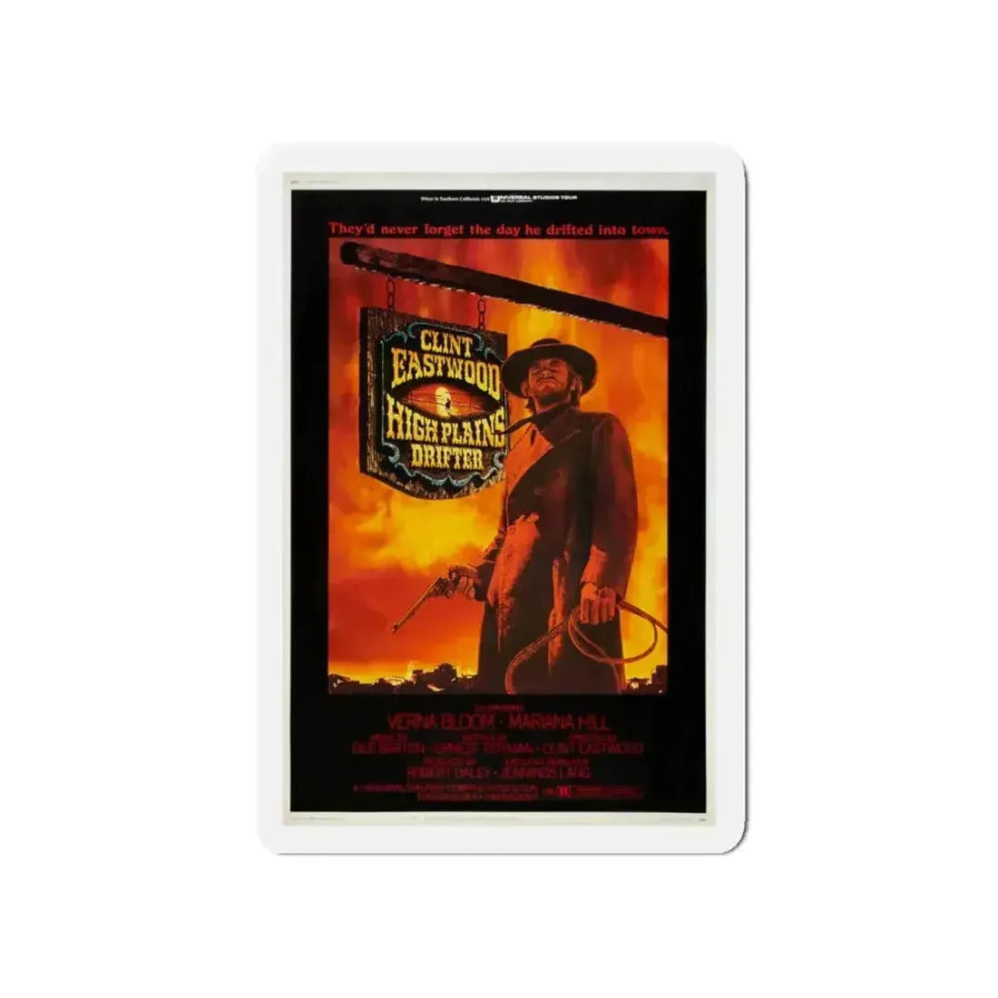 HIGH PLAINS DRIFTER 1973 Movie Poster - Refrigerator Magnet - The Sticker Space