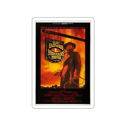 HIGH PLAINS DRIFTER 1973 Movie Poster STICKER Vinyl Die-Cut Decal 5 Inch - The Sticker Space