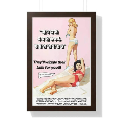 HIGH SCHOOL BUNNIES 1978 - Framed Movie Poster - The Sticker Space