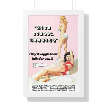 HIGH SCHOOL BUNNIES 1978 - Framed Movie Poster - The Sticker Space