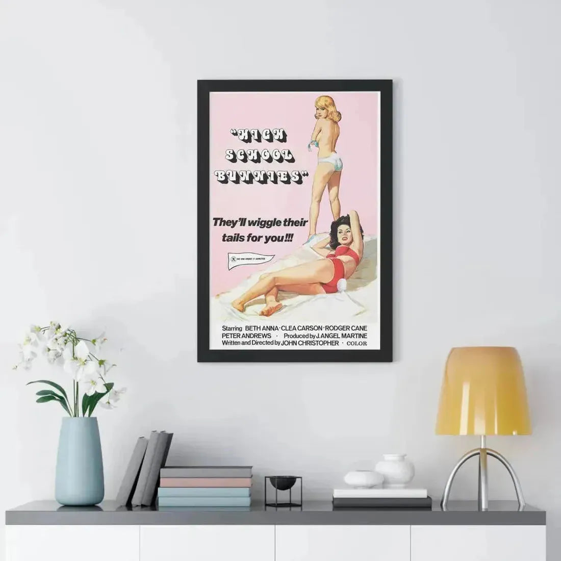 HIGH SCHOOL BUNNIES 1978 - Framed Movie Poster - The Sticker Space