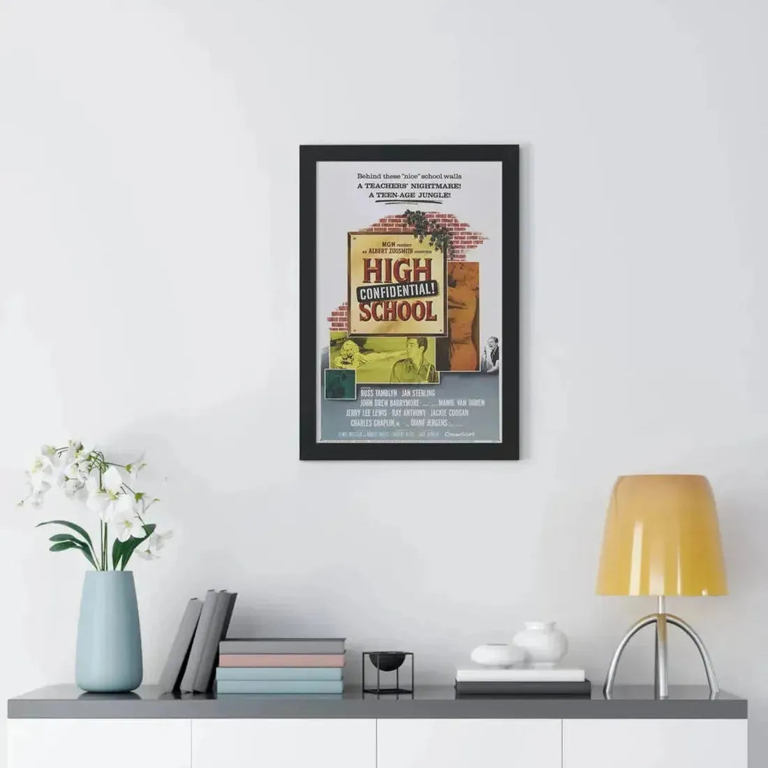 HIGH SCHOOL CONFIDENTIAL 1958 - Framed Movie Poster - The Sticker Space