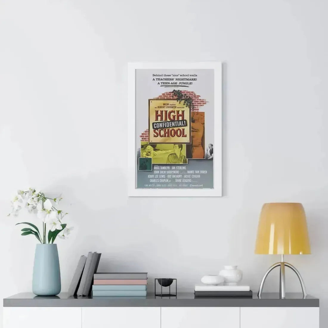 HIGH SCHOOL CONFIDENTIAL 1958 - Framed Movie Poster - The Sticker Space