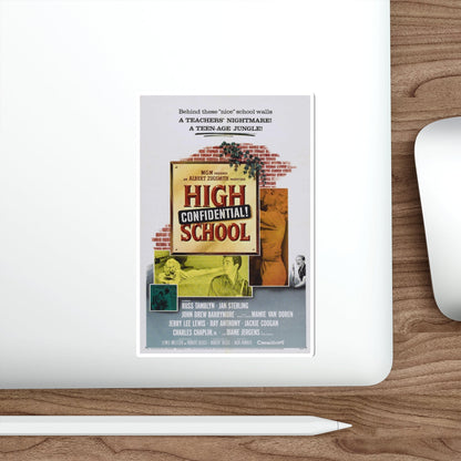 HIGH SCHOOL CONFIDENTIAL 1958 Movie Poster STICKER Vinyl Die-Cut Decal-The Sticker Space