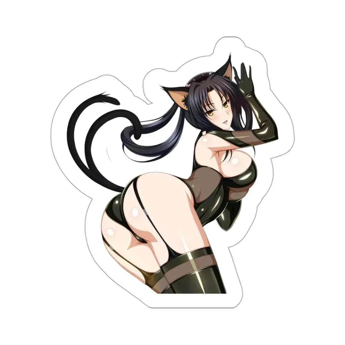 High School DxD - Kuroka v2 (Anime/Ecchi/Waifu) STICKER Vinyl Die-Cut Decal 3 Inch - The Sticker Space