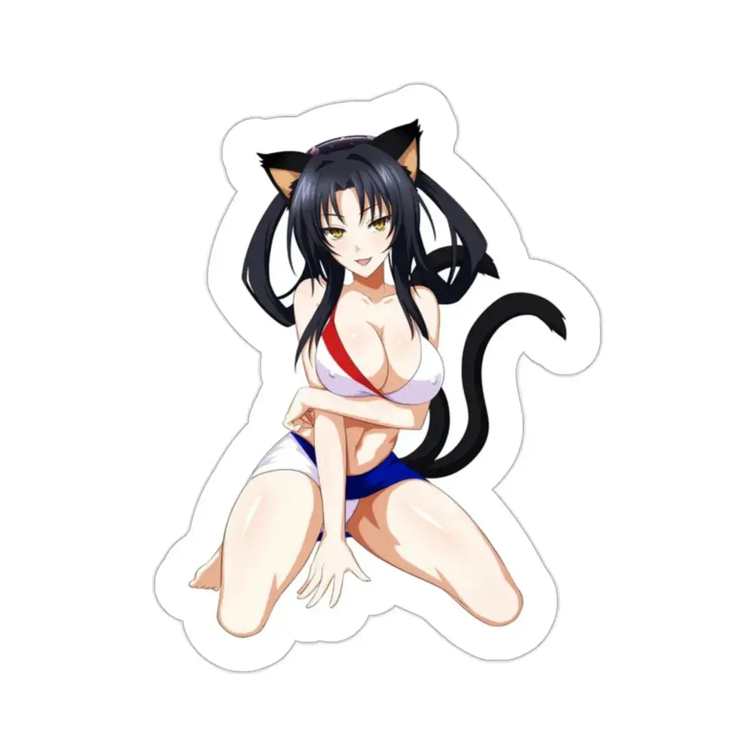 High School DxD - Kuroka v4 (Anime/Ecchi/Waifu) STICKER Vinyl Die-Cut Decal - The Sticker Space