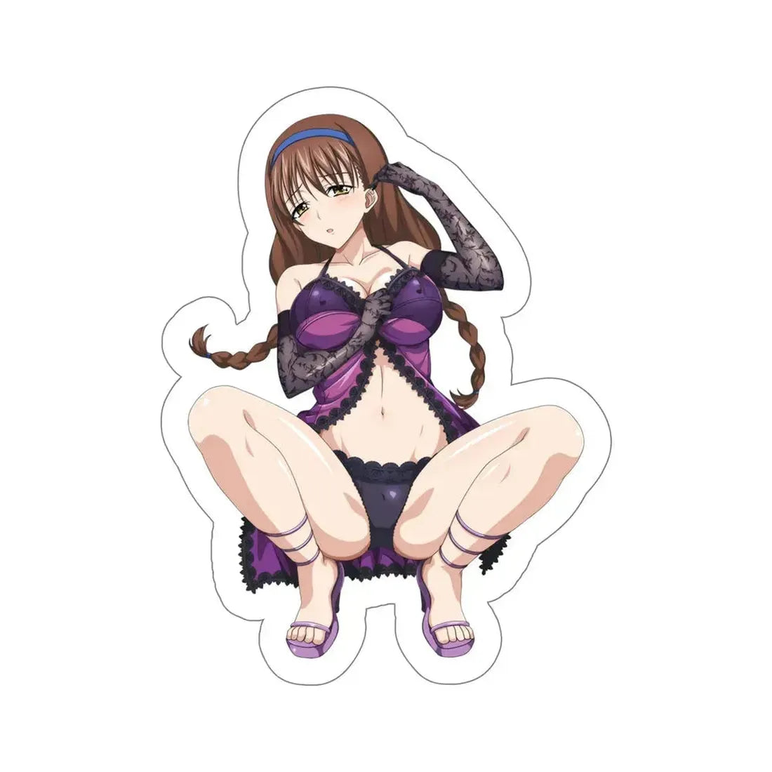 High School DxD - Reya Kusaka v3 (Anime/Ecchi/Waifu) STICKER Vinyl Die-Cut Decal 6 Inch - The Sticker Space