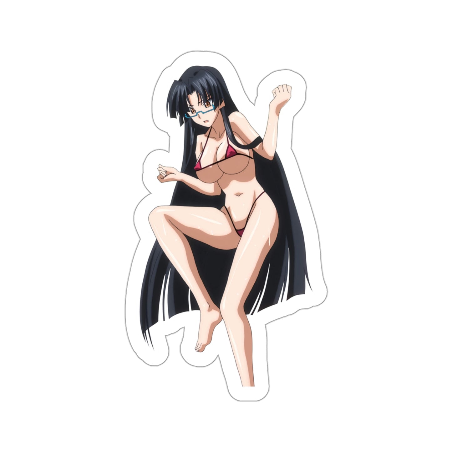 High School DxD - Tsubaki Shinra v2 (Anime/Ecchi/Waifu) STICKER Vinyl Die-Cut Decal-3 Inch-The Sticker Space