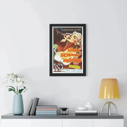 HIGH SCHOOL HELLCATS 1958 - Framed Movie Poster - The Sticker Space