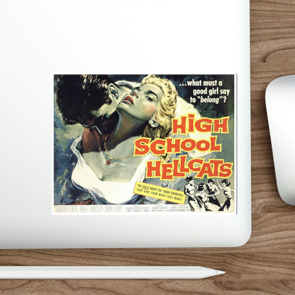 High School Hellcats 1958 Movie Poster STICKER Vinyl Die-Cut Decal-The Sticker Space