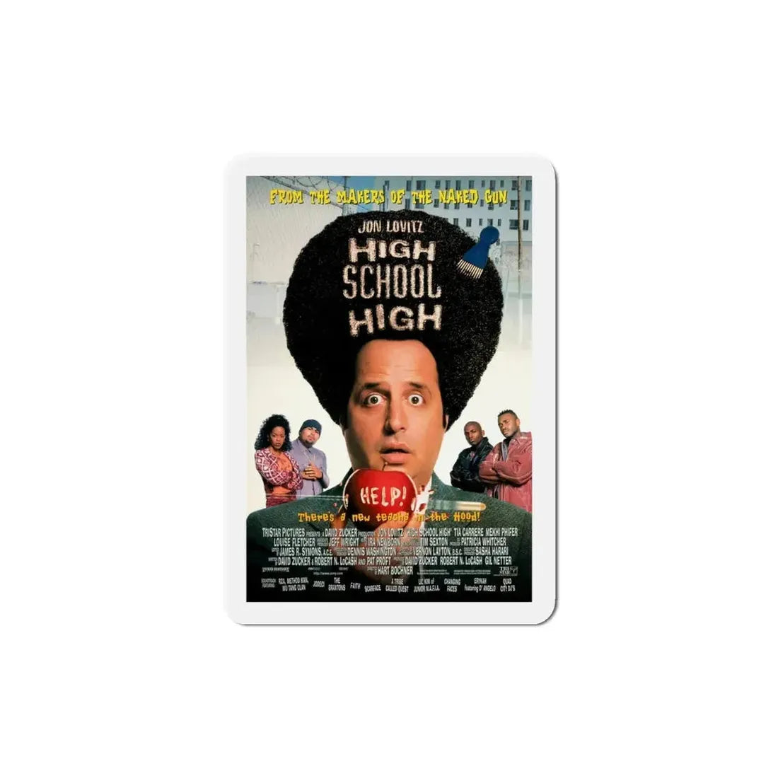 High School High 1996 Movie Poster Refrigerator Magnet - The Sticker Space