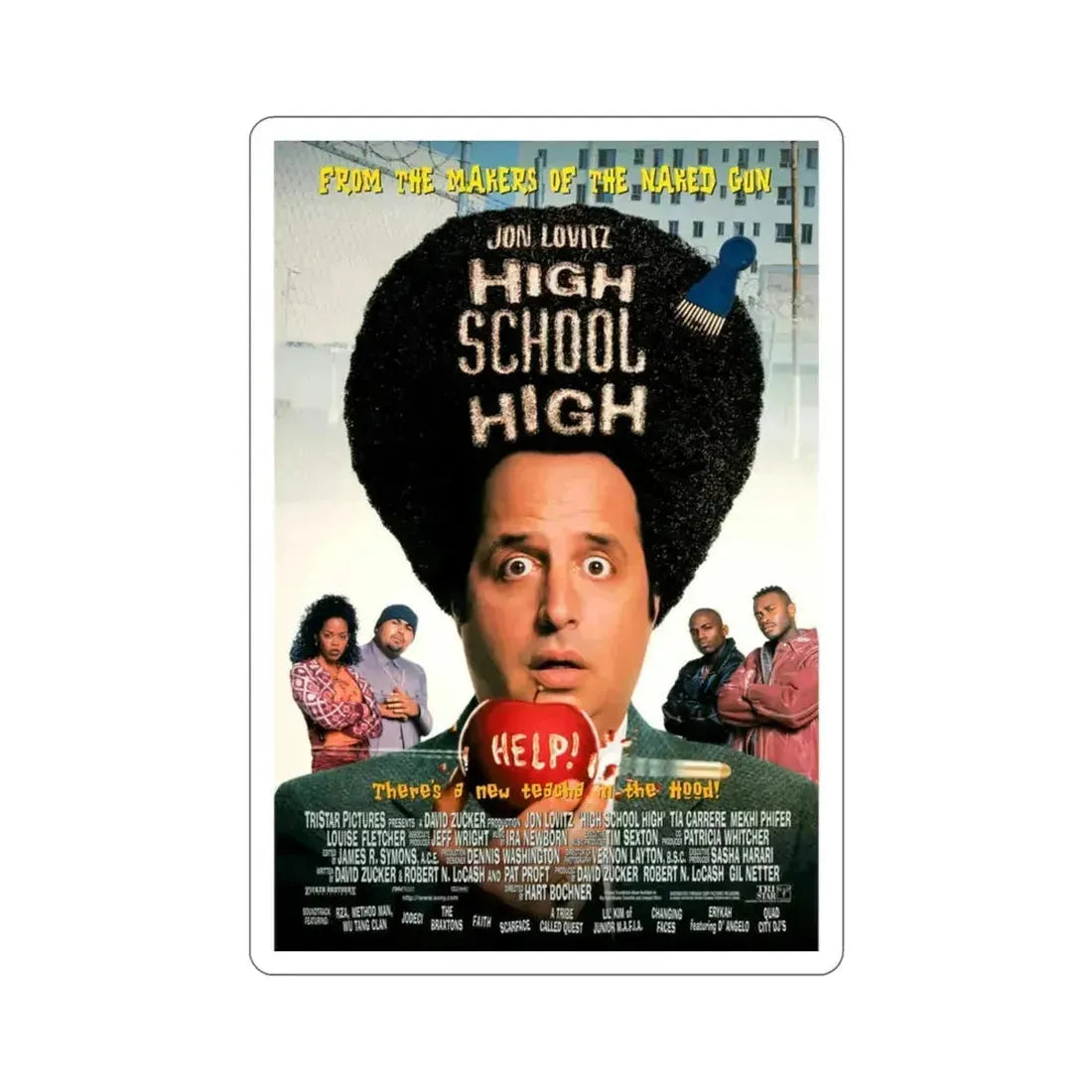 High School High 1996 Movie Poster STICKER Vinyl Die-Cut Decal 3 Inch - The Sticker Space