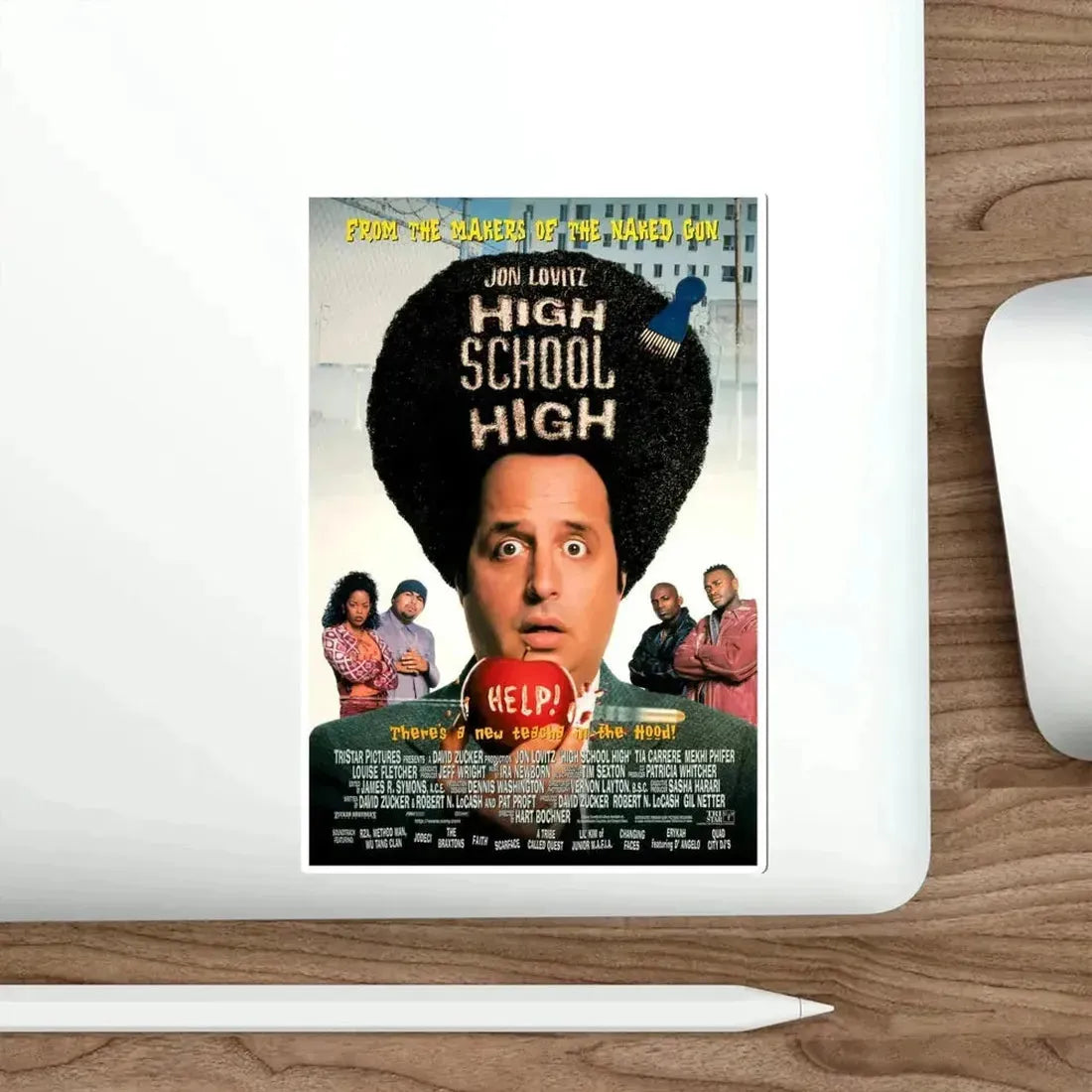 High School High 1996 Movie Poster STICKER Vinyl Die-Cut Decal - The Sticker Space