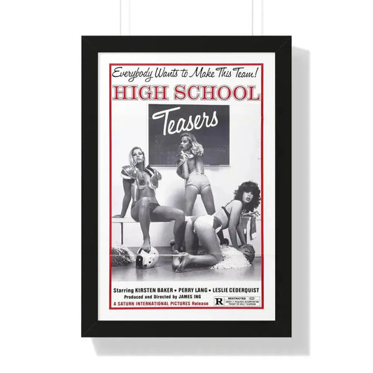 HIGH SCHOOL TEASERS 1978 - Framed Movie Poster 16″ x 24″ Black - The Sticker Space