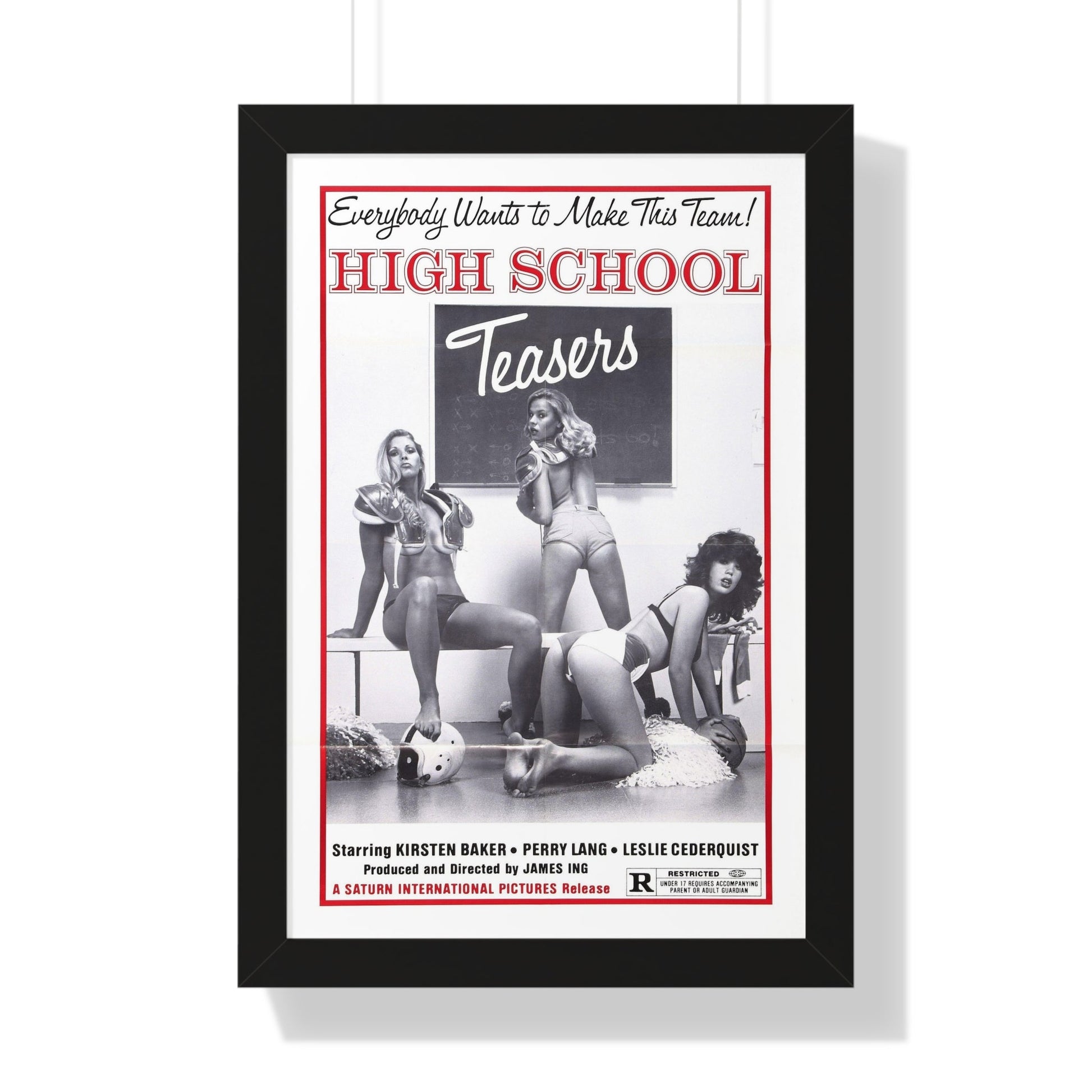 HIGH SCHOOL TEASERS 1978 - Framed Movie Poster-16″ x 24″-The Sticker Space