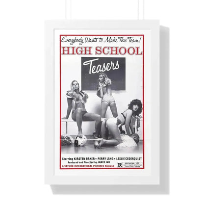 HIGH SCHOOL TEASERS 1978 - Framed Movie Poster 16″ x 24″ White - The Sticker Space