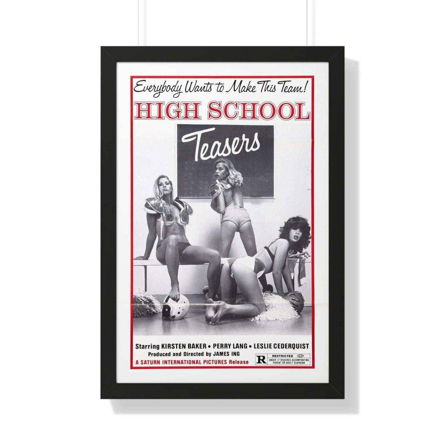 HIGH SCHOOL TEASERS 1978 - Framed Movie Poster-20" x 30"-The Sticker Space